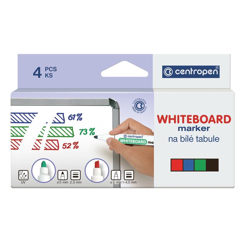 Маркер CENTROPEN Board 8559/4/cb, набір 4 шт. (картон. упак.)